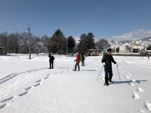 スノートレッキング出発！